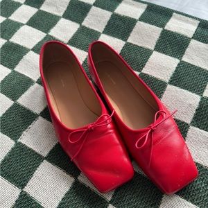 Mansur Gavriel Red Ballet Flats